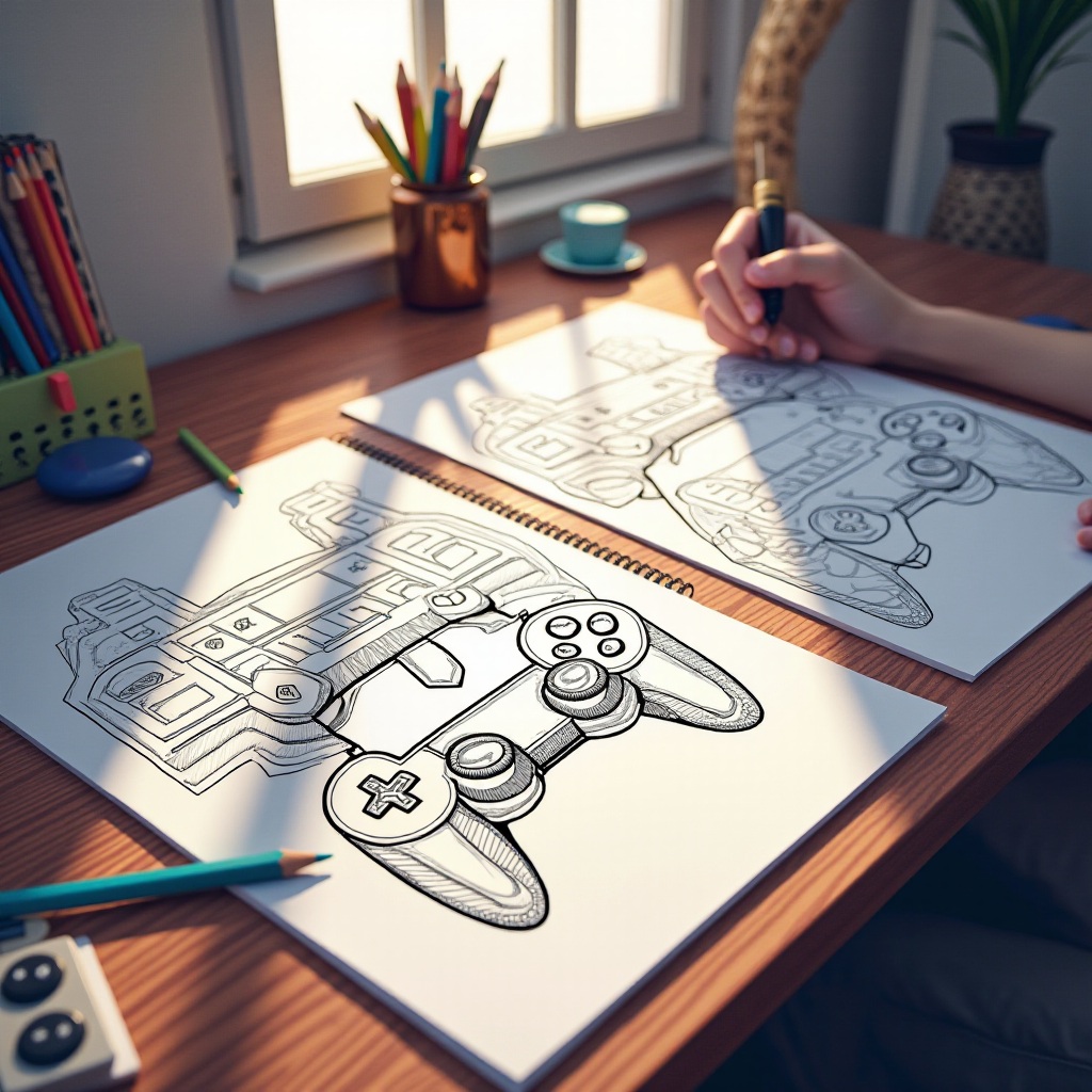 Wie kann ich Playstation Ausmalbilder selbst erstellen